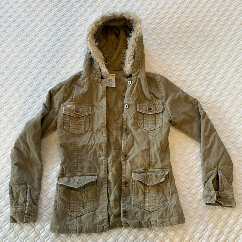 CLOSET CLEAROUT ✨ Billabong Corduroy Hooded Jacket